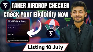 Taker Airdrop Checker Live | Taker Airdrop Claim | Taker Airdrop Update 🚨