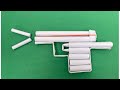 DIY| Home to make paper pistol that shoots paper bullests
