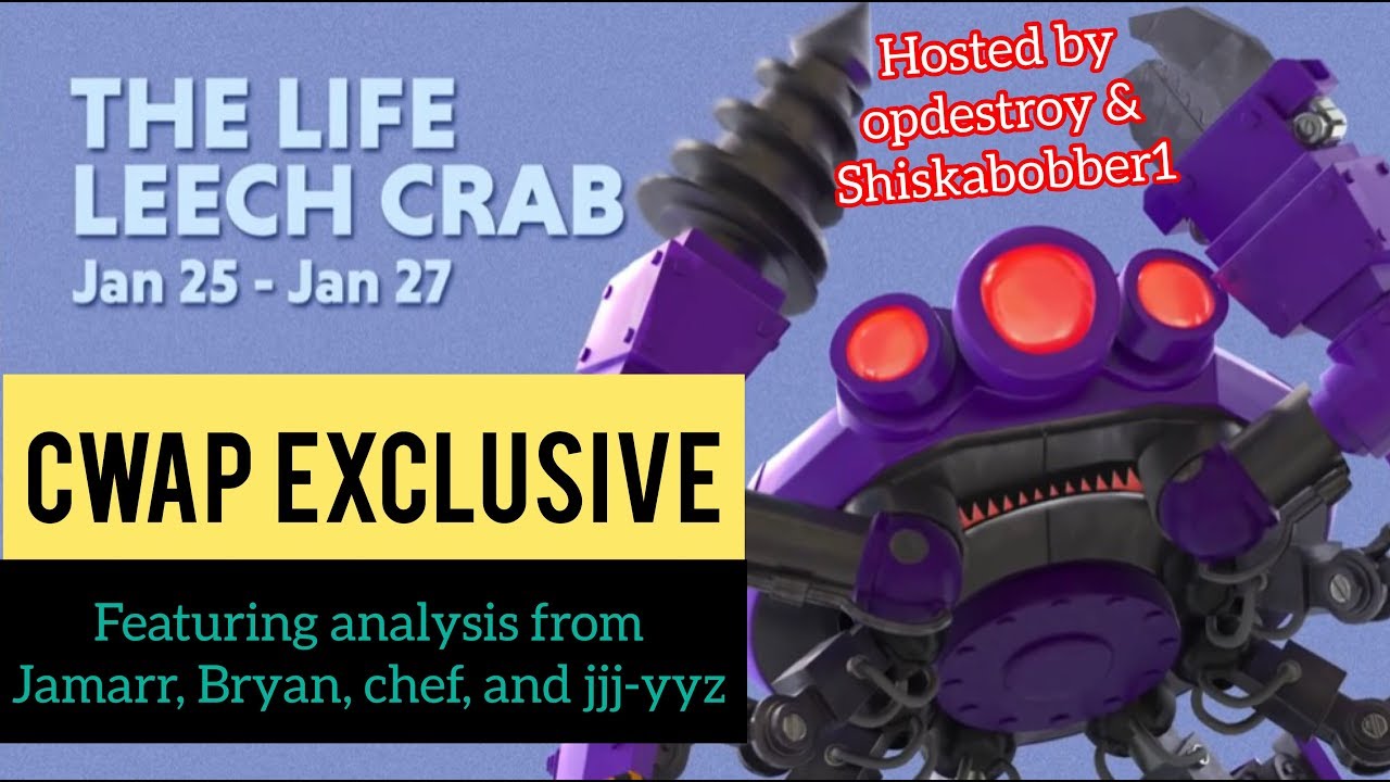 Boom Beach CWAP Exclusive LIVE EVENT - Life Leech Mega Crab 2019