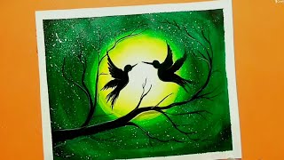 seneary drawing of love birds with camel step by step. screenshot 1