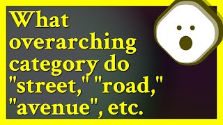 There are categories, and categories of categories, and so on, and any of these categories may or...