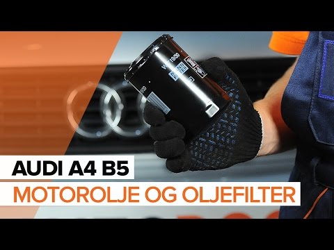 Hvordan bytte motorolje og oljefilter på AUDI A4 B5 [BRUKSANVISNING]