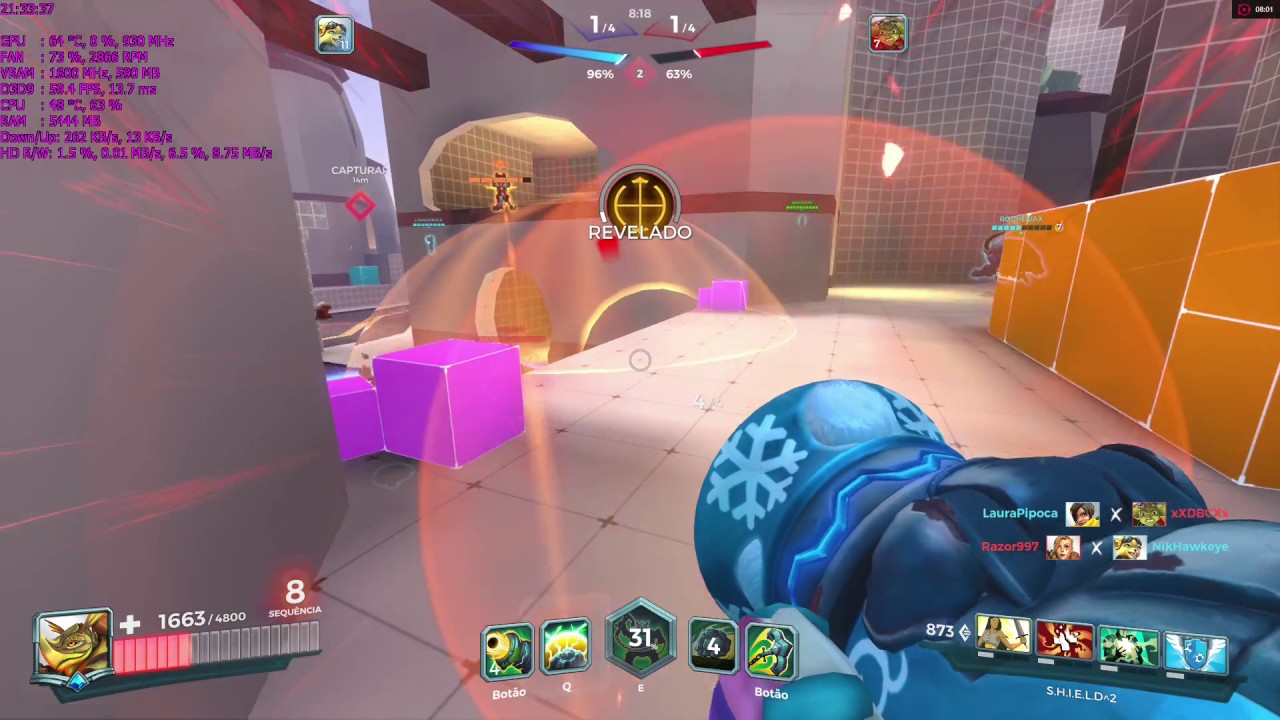Paladins OB41 - Hard match on District test map [1080p60 VSR]