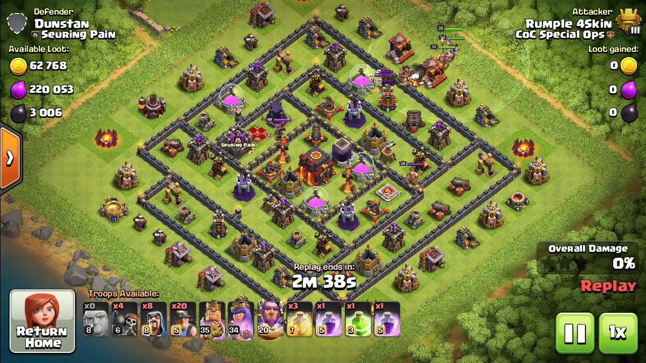 Th11 dark elixir farming with mid lvl heroes also good for trophy pushinh
