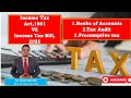 Tax Audit,Books of Accounts,Presumptive Taxation under the New Income Tax Act,2025-Comparative study