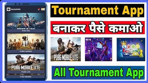 How to create pubg,free fire,lodu,pubg lite turnament app | pubg turnament app | free fire turnament