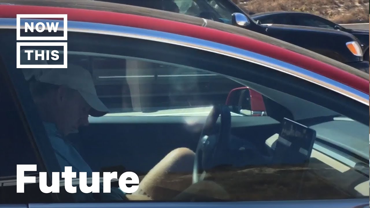 Another Tesla Driver Seen Asleep At The Wheel Tesla Responds Nowthis