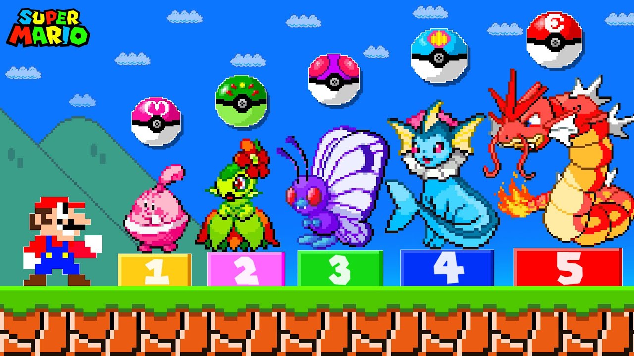 If Shiny Pokemons LOOK EXCATLY LIKE Pokeballs in Super Mario Bros ?