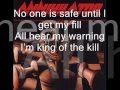 Annihilator King Of The Kill Lyrics