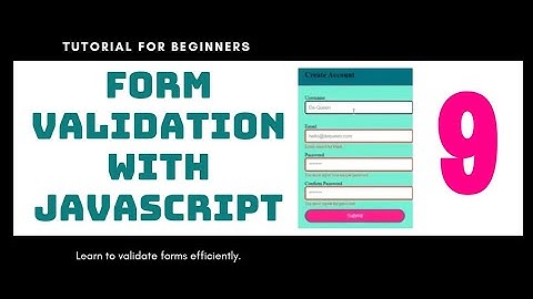 Form Validation with JavaScript (9)