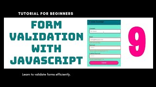 Form Validation with JavaScript (9)