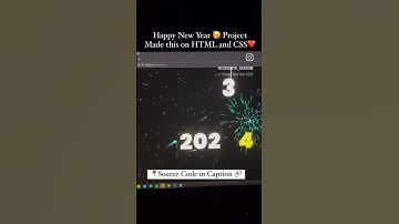 happy new year project using#html #css #javascript #happynewyear #newyear #2024 #silentcomedy #memes