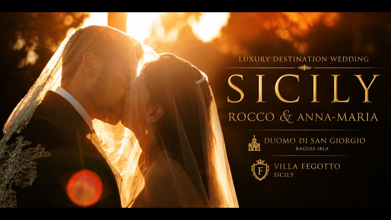 Il film del matrimonio di Anna-Maria e Rocco a Ragusa Ibla e Villa Fegotto