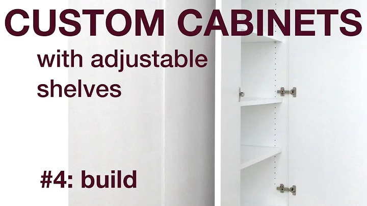 How I make custom cabinets with adjustable shelves...