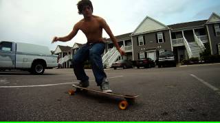 Slow motion frontside flip.