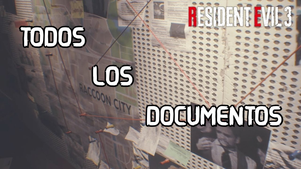 Resident Evil 3 Remake | Localizacion De Todos Los Documentos - YouTube