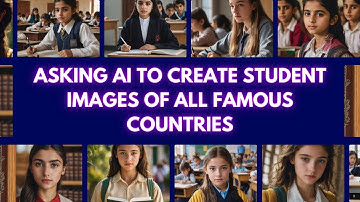 Asking AI to create student images of all famous countries || Tech Toons Kids