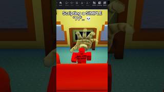 I don't think my TV worked.. #funny #roblox #script #c00lkidd #shorts