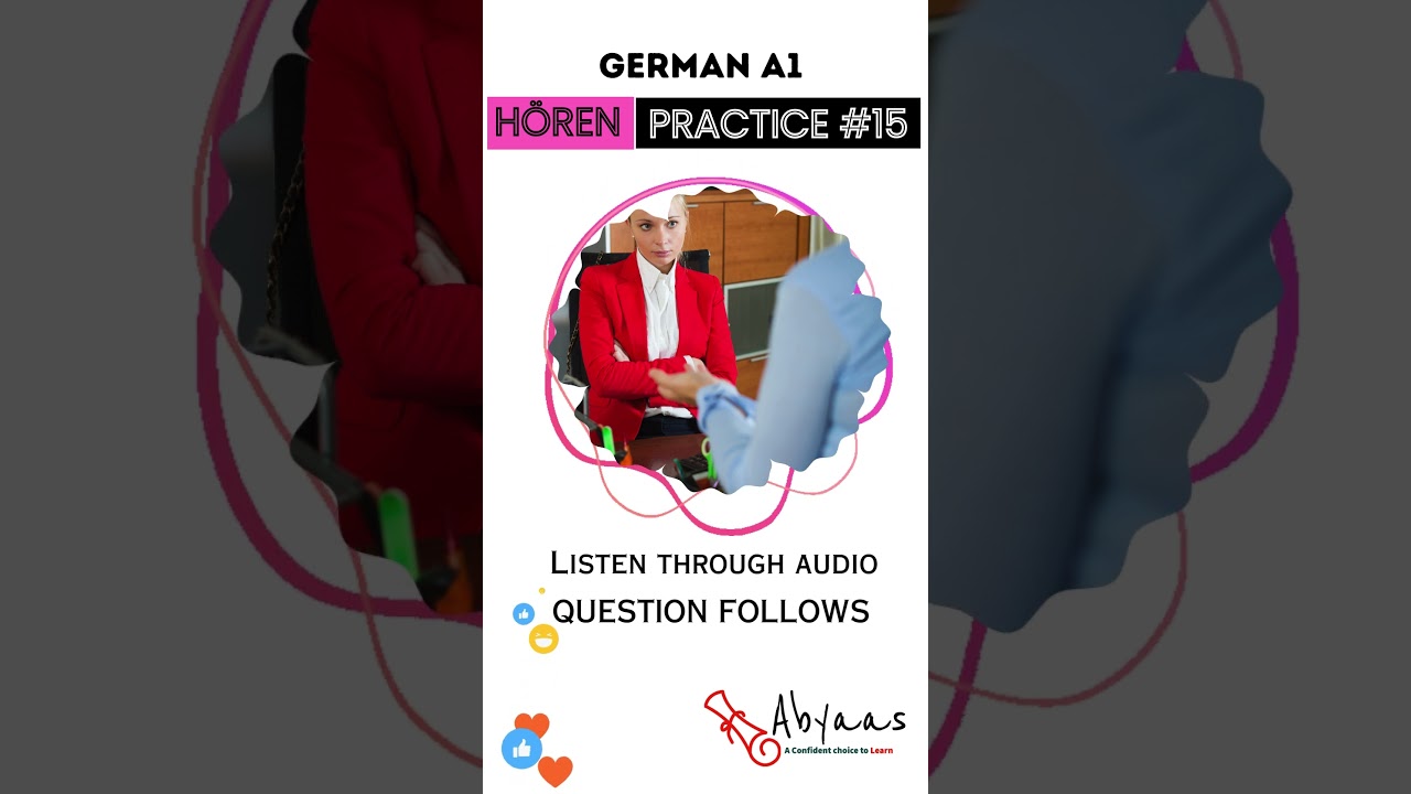 Horen 15: listening practice for goethe A1 