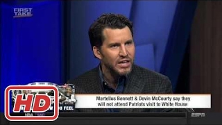 ESPN FIRST TAKE (2/7/2017) PATRIOTS DEVIN MCCOURTY AND MARTELLUS BENNETT WON'T VISIT TRUMP2017