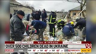 Over 500 children dead in Ukraine