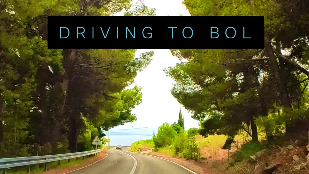 Descending by Car into Bol Island Brač Croatia 🇭🇷