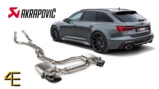 Audi RS6/RS7 C8 OEM vs Akrapovic Exhaust (Titanium Evolution Line) | 4enthusiasts