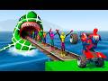 الرجل العنكبوت انقاذ باتمان Spider-Man Rescue batman vs iron man vs venom funny Game GTA 5 superhero