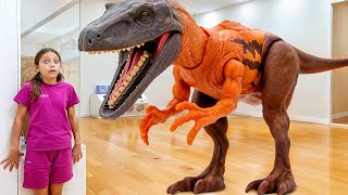 картинка: Игрушечные Динозавры Оживают! 🦖✨｜Приключения с динозаврами для детей