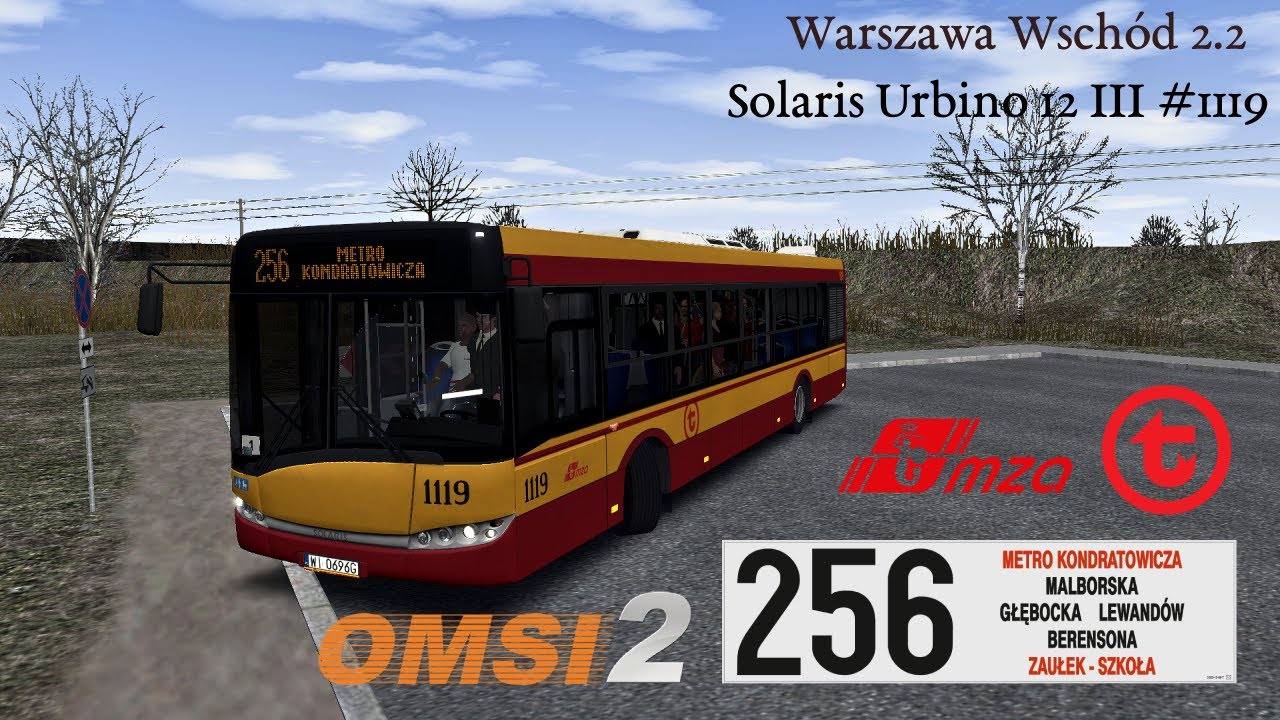 OMSI 2 - Warszawa | linia 256 Metro Kondratowicza - Zaułek-Szkoła