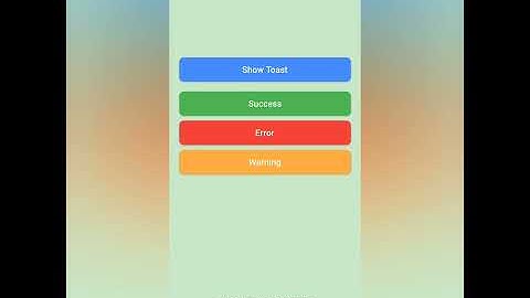 Flutter Toast UI Example (SOURCECODE)