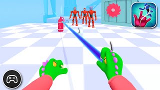 Ropy Hero 3D: Super Action - Gameplay Walkthrough Part 1 - Casual Game Levels 4-8 (iOS, Android) screenshot 1