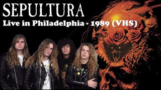 Sepultura - Slaves of Pain, Lobotomy, Symptom of The Universe and more - Philadelphia 1989 (VHS)