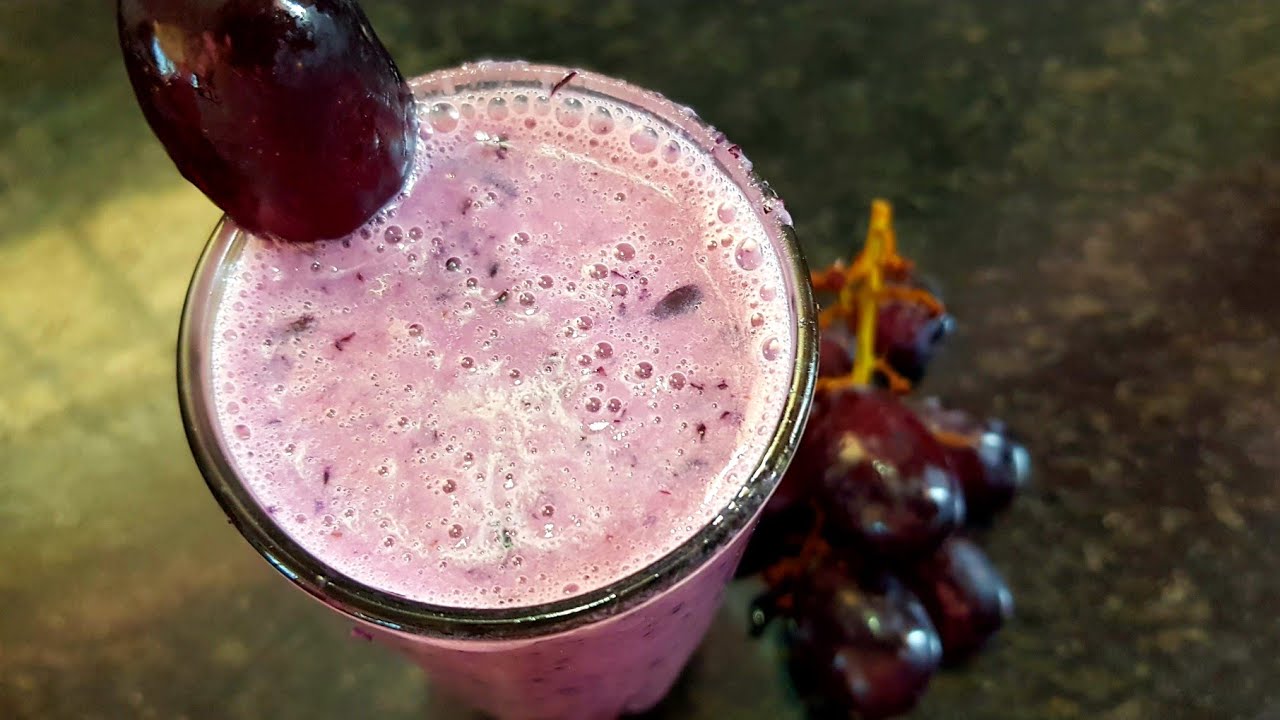 Grapes Smoothie / Grape Milkshake / Grape Juice Recipe / Summer Special