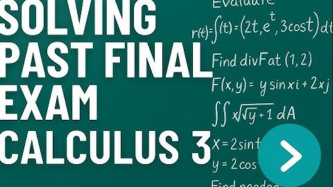Calculus 3 Final Review – Lagrange, Partials, Max/Min