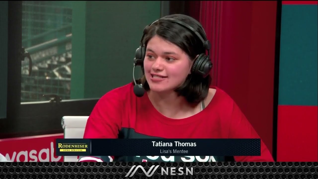 Mentoring Night at Fenway 2023 - NESN Interview with PYD Match Lisa Matrundola and Tatiana Thomas