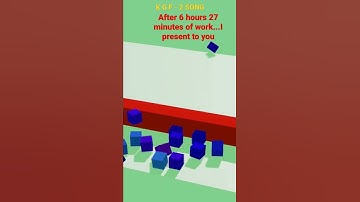 After 6 hours 27 minutes of work I present to you my new 3D animation on blender   ft. KGF 2 song