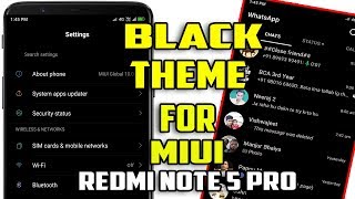 Redmi Note 5 Pro Black Theme || Best Theme For Miui 10 screenshot 5