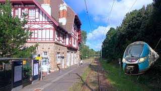 ★ 4K  Le Mans  Le Croisic cab ride, France [09.2023] up to 200 Km/h (Führerstandsmitfahrt)