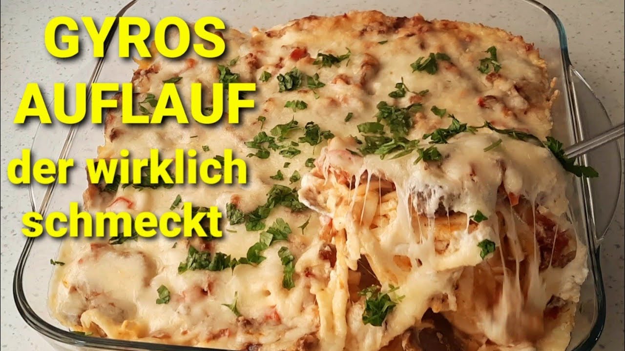 Ich habe noch nie so leckeren GYROS SPÄTZLE AUFLAUF  gegessen / ГИРОС на лапше с сыром, объедение