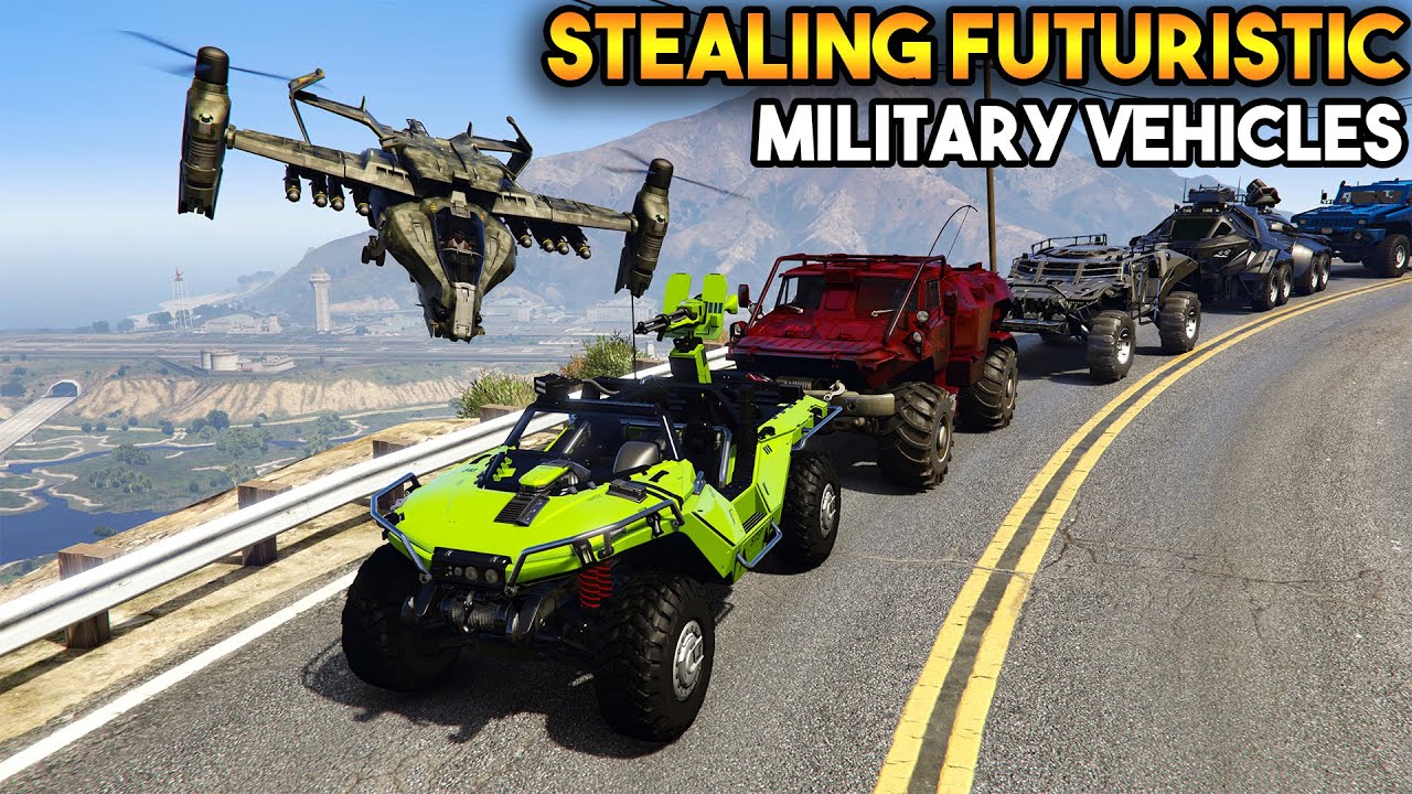 Stealing Futuristic Military Vehicles GTA 5 YouTube