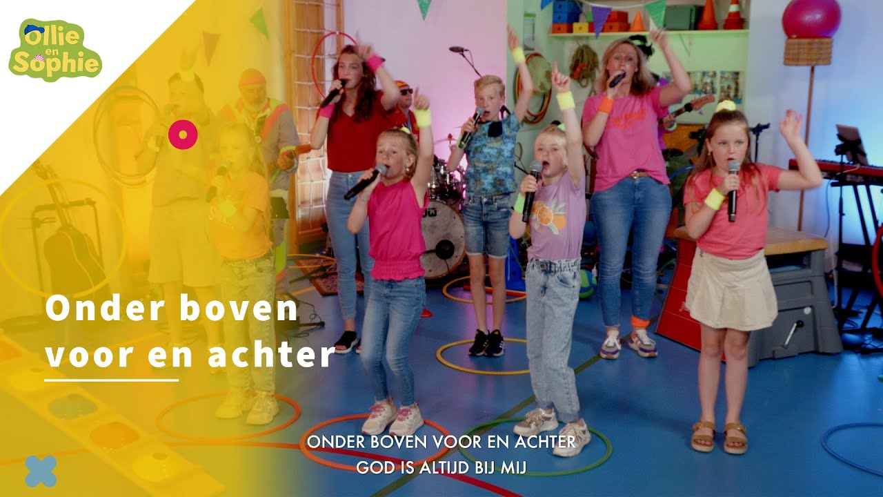 Onder, boven, voor en achter | Zing je mee?! | kids worship | Ollie en