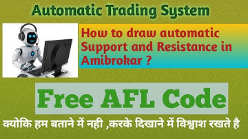 How to Draw  Automatic Support and Resistance in Amibroker .