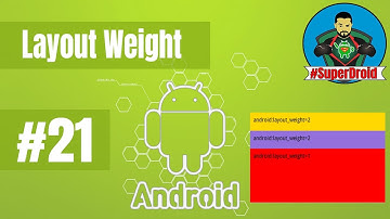 #21 Android Tutorial Layout Weight - دورة اندرويد ستوديو سعة الصفحة