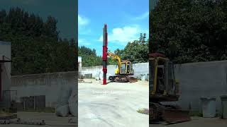 #Excavator Attachments#Excavator telescopic arm#Excavator Pile Driver #Extended Arm