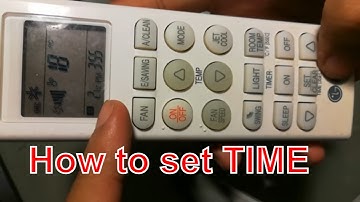 How to Set ON OFF and SLEEP Timer on LG AC Remote Controller