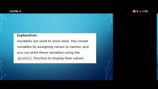 (Level2 problem 10) create variables and print