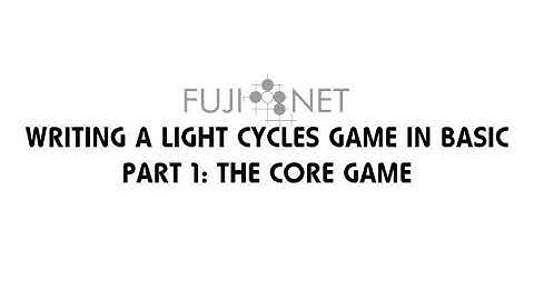 #Atari8bit #FujiNet Writing a Light Cycle game, Part 1: The Core Game