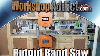 The Ridgid R474 14 inch band saw has some nice features for the price point that it is at. Its not perfect by any means, but at around 