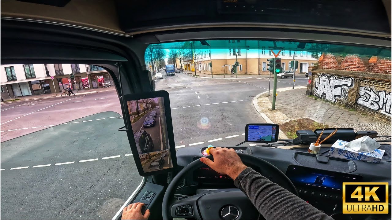 🚛 🇩🇪 #3 | С грузовиком через Берлин | Mercedes MP5 | ASMR 🚛